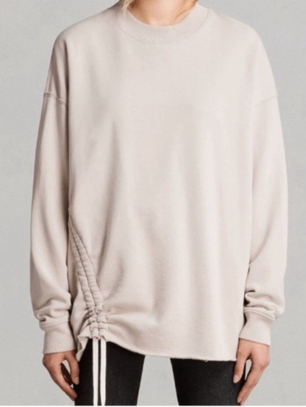 AllSaints Pale Pink Able Sweatshirt